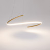 Lampa wisząca silikonowa mosiężna MOD242PL-L33BSK z serii Curve - Lampy Maytoni