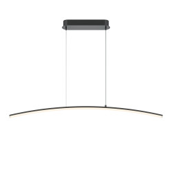 Lampa wisząca silikonowa czarna MOD243PL-L18BK z serii Curve - Lampy Maytoni