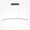 Lampa wisząca silikonowa czarna MOD243PL-L18BK z serii Curve - Lampy Maytoni