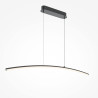Lampa wisząca silikonowa czarna MOD243PL-L18BK z serii Curve - Lampy Maytoni