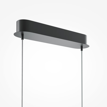 Lampa wisząca silikonowa czarna MOD243PL-L18BK z serii Curve - Lampy Maytoni