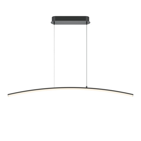 Lampa wisząca silikonowa czarna MOD243PL-L18BK z serii Curve - Lampy Maytoni