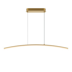 Lampa wisząca silikonowa mosiężna MOD243PL-L18BSK z serii Curve - Lampy Maytoni