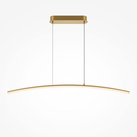 Lampa wisząca silikonowa mosiężna MOD243PL-L18BSK z serii Curve - Lampy Maytoni