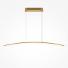 Lampa wisząca silikonowa mosiężna MOD243PL-L18BSK z serii Curve - Lampy Maytoni
