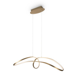 Lampa wisząca silikonowa złota MOD156PL-L52G4K z serii Curve - Lampy Maytoni