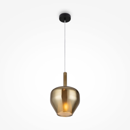 Lampa wisząca szklana czarna MOD271PL-01B4 z serii Duality - Lampy Maytoni