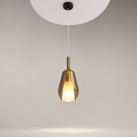 Lampa wisząca szklana czarna MOD271PL-01B7 z serii Duality - Lampy Maytoni
