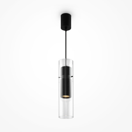 Lampa wisząca szklana czarna MOD326PL-01B z serii Dynamics - Lampy Maytoni