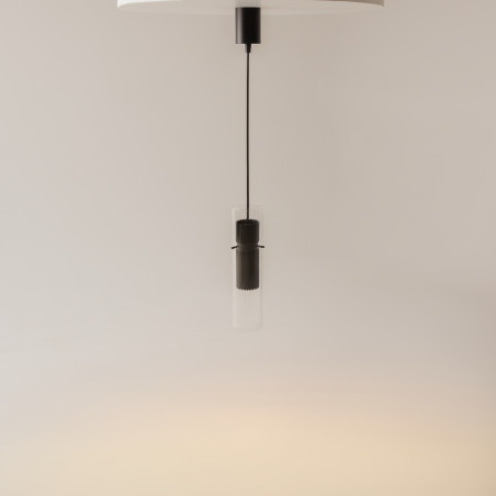 Lampa wisząca szklana czarna MOD326PL-01B z serii Dynamics - Lampy Maytoni