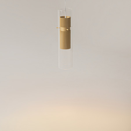 Lampa wisząca szklana złota MOD326PL-01MG z serii Dynamics - Lampy Maytoni