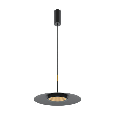 Lampa wisząca aluminiowa czarna MOD041PL-L15B3K1 z serii El - Lampy Maytoni