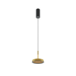 Lampa wisząca aluminiowa czarna MOD041PL-L15G3K z serii El - Lampy Maytoni