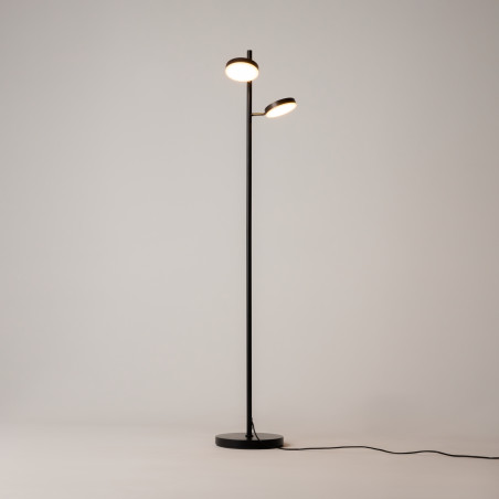 Lampa podłogowa aluminiowa czarna MOD070FL-L12B3K z serii Fad - Lampy Maytoni