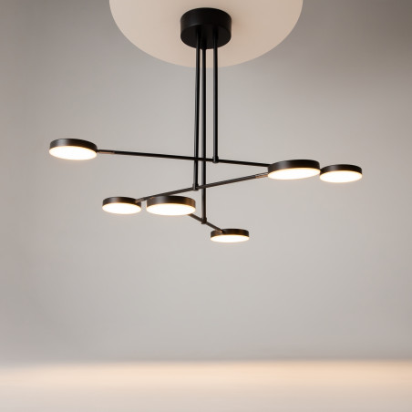 Lampa wisząca aluminiowa czarna MOD070PL-L38B3K z serii Fad - Lampy Maytoni