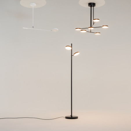 Lampa wisząca aluminiowa czarna MOD070PL-L38B3K z serii Fad - Lampy Maytoni