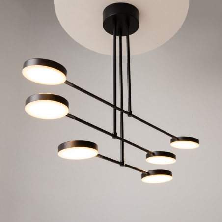 Lampa wisząca aluminiowa czarna MOD070PL-L38B3K z serii Fad - Lampy Maytoni