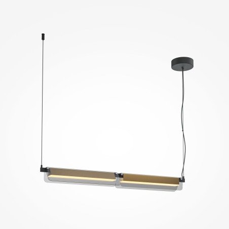 Lampa wisząca szklana czarna MOD296PL-L20BS3K z serii Flat - Lampy Maytoni