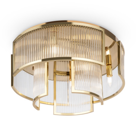 Plafon szklany złoty 6-punktowy MOD174CL-06G z serii Frame - Lampy Maytoni
