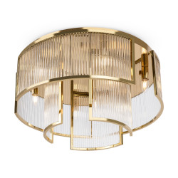Plafon szklany złoty 9-punktowy MOD174CL-09G z serii Frame - Lampy Maytoni