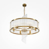 Lampa wisząca szklana złota 6-punktowa MOD174PL-06G z serii Frame - Lampy Maytoni