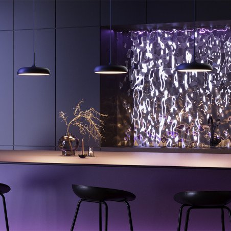 Lampa wisząca metalowa czarna MOD189PL-L12B3K1 z serii Gerhard - Lampy Maytoni