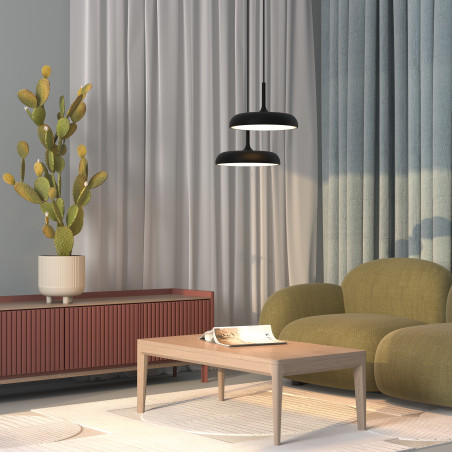Lampa wisząca metalowa czarna MOD189PL-L18B3K1 z serii Gerhard - Lampy Maytoni