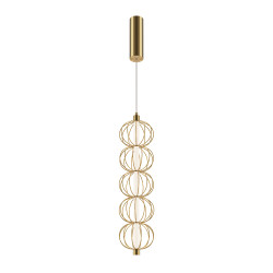 Lampa wisząca metalowa złota MOD216PL-L10G3K z serii Golden Cage - Lampy Maytoni