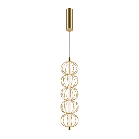 Lampa wisząca metalowa złota MOD216PL-L10G3K z serii Golden Cage - Lampy Maytoni