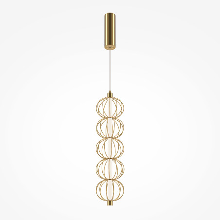 Lampa wisząca metalowa złota MOD216PL-L10G3K z serii Golden Cage - Lampy Maytoni