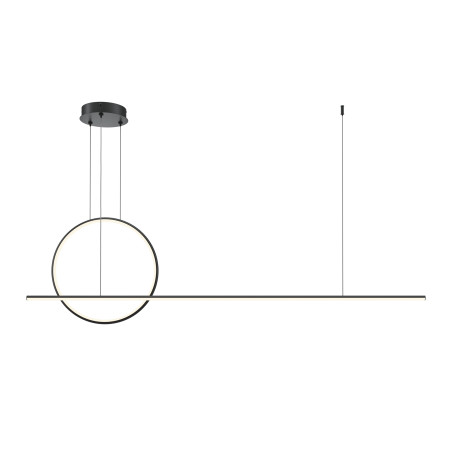 Lampa wisząca silikonowa czarna MOD247PL-L49BK z serii Halo - Lampy Maytoni