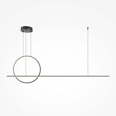 Lampa wisząca silikonowa czarna MOD247PL-L49BK z serii Halo - Lampy Maytoni