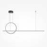 Lampa wisząca silikonowa czarna MOD247PL-L49BK z serii Halo - Lampy Maytoni