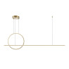 Lampa wisząca silikonowa mosiężna MOD247PL-L49BSK z serii Halo - Lampy Maytoni
