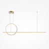 Lampa wisząca silikonowa mosiężna MOD247PL-L49BSK z serii Halo - Lampy Maytoni