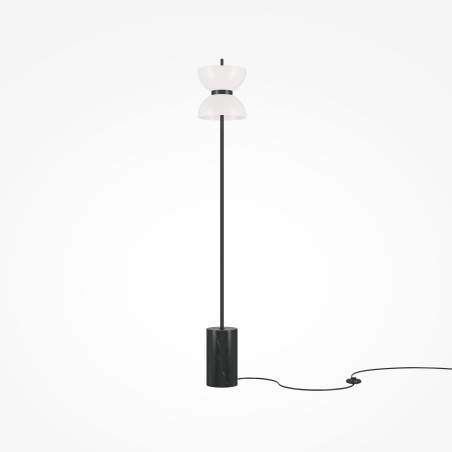 Lampa podłogowa szklana czarna MOD178FL-L11B3K z serii Kyoto - Lampy Maytoni