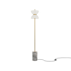 Lampa podłogowa szklana złota MOD178FL-L11G3K z serii Kyoto - Lampy Maytoni