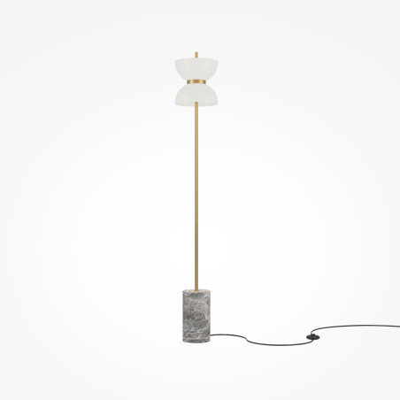 Lampa podłogowa szklana złota MOD178FL-L11G3K z serii Kyoto - Lampy Maytoni