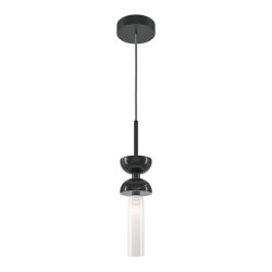 Lampa wisząca szklana czarna MOD178PL-01B z serii Kyoto - Lampy Maytoni