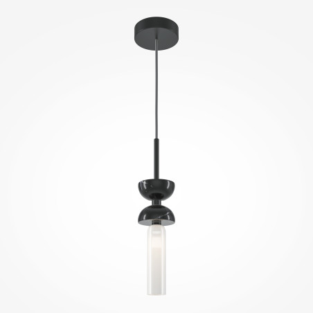 Lampa wisząca szklana czarna MOD178PL-01B z serii Kyoto - Lampy Maytoni