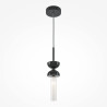 Lampa wisząca szklana czarna MOD178PL-01B z serii Kyoto - Lampy Maytoni
