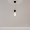 Lampa wisząca szklana czarna MOD178PL-01B z serii Kyoto - Lampy Maytoni