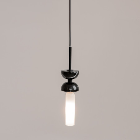 Lampa wisząca szklana czarna MOD178PL-01B z serii Kyoto - Lampy Maytoni