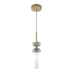 Lampa wisząca szklana złota MOD178PL-01GR z serii Kyoto - Lampy Maytoni