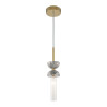 Lampa wisząca szklana złota MOD178PL-01GR z serii Kyoto - Lampy Maytoni