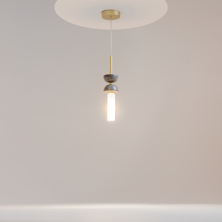 Lampa wisząca szklana złota MOD178PL-01GR z serii Kyoto - Lampy Maytoni