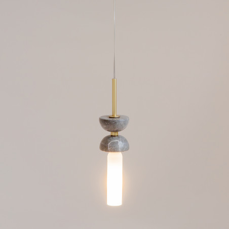 Lampa wisząca szklana złota MOD178PL-01GR z serii Kyoto - Lampy Maytoni