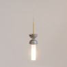 Lampa wisząca szklana złota MOD178PL-01GR z serii Kyoto - Lampy Maytoni