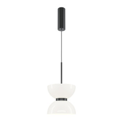 Lampa wisząca szklana czarna MOD178PL-L11B3K z serii Kyoto - Lampy Maytoni