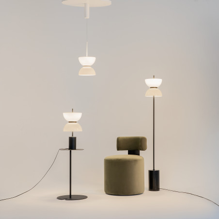 Lampa wisząca szklana czarna MOD178PL-L11B3K z serii Kyoto - Lampy Maytoni